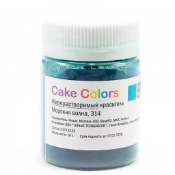 РАСПРОДАЖА_Жирорастворимый порошковый краситель Cake colors,Морская волна,10гр