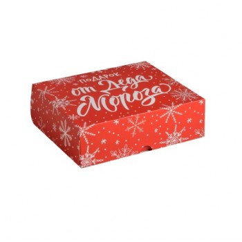 Упаковка для кондитерских изделий «Подарок от Деда Мороза», 20х17х6 см 5155363