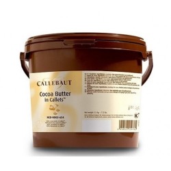 Какао масло в дропсах Callebaut Бельгия БАНКА 3кг